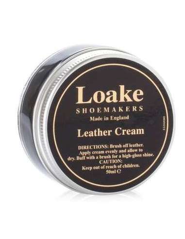 Leather cream for shoe care by Loake 